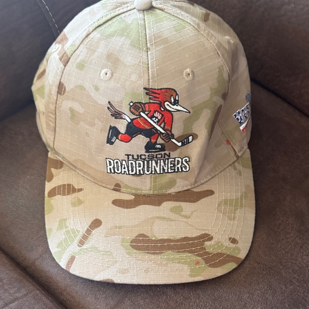 Tucson RoadRunners camo VET TIX SNAP BACK HAT-SZ O/S